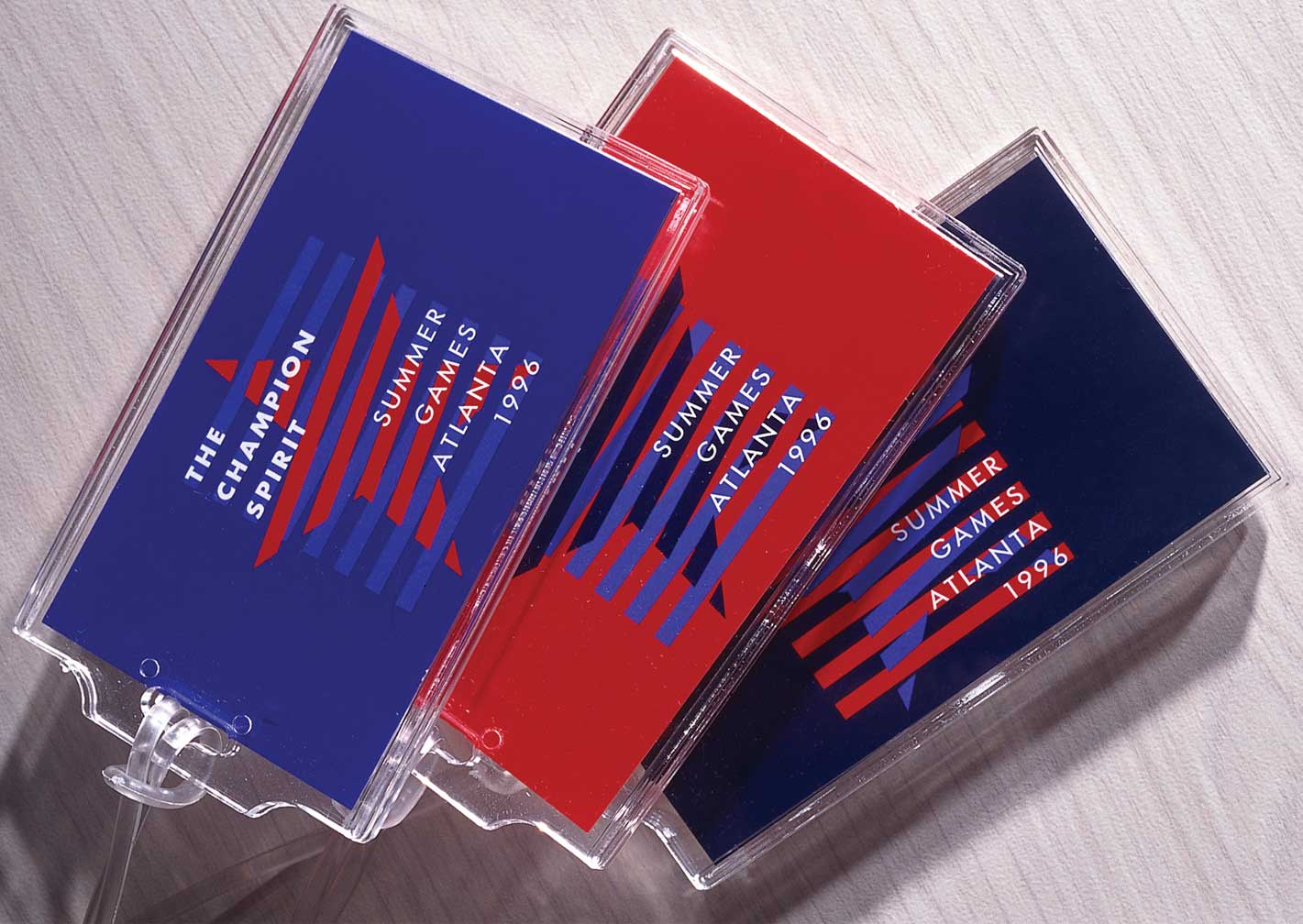 champion-spirit-of-summer-games-atlanta_luggage-tags.jpg Art Direction by: Bart Crosby, Crosby Associates